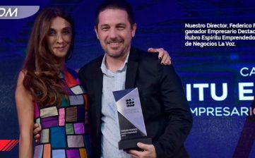 Nuestro Director, Federico Ferraro,  ganador Empresario Destacado  Rubro Espíritu Emprendedor 2019 La Voz