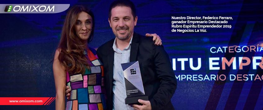 Nuestro Director, Federico Ferraro,  ganador Empresario Destacado  Rubro Espíritu Emprendedor 2019 La Voz