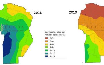 2019 con menos heladas que el 2018